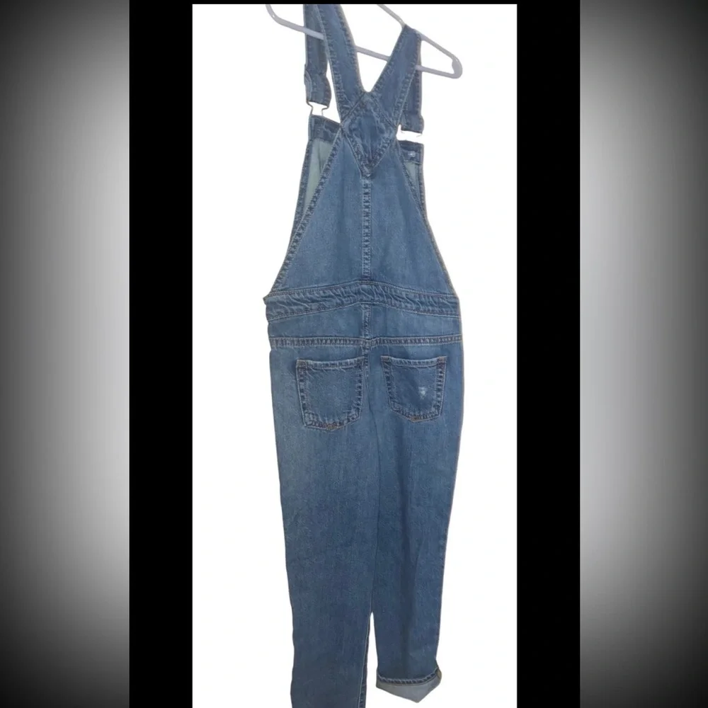 GAP Kids Girls Blue Denim Overalls Size S 6/7 Adjustable Straps